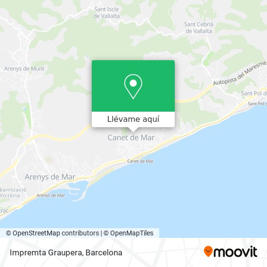 Mapa Impremta Graupera