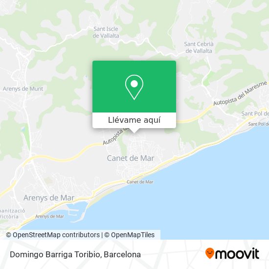 Mapa Domingo Barriga Toribio