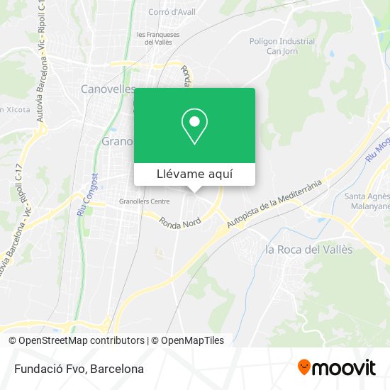 Mapa Fundació Fvo
