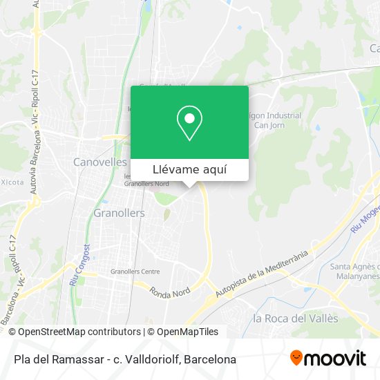 Mapa Pla del Ramassar - c. Valldoriolf