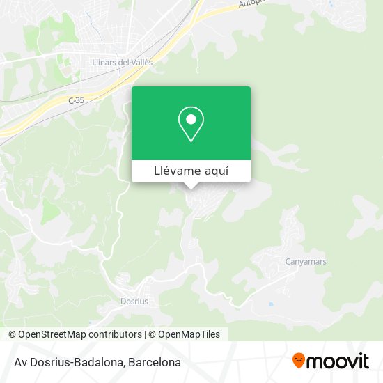 Mapa Av Dosrius-Badalona