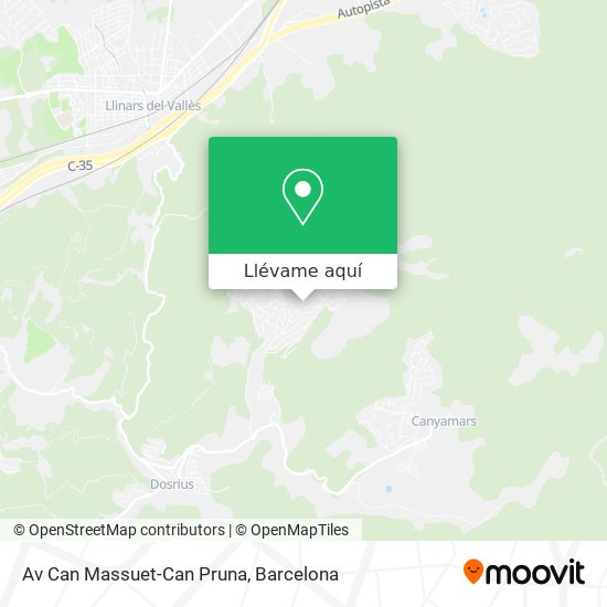 Mapa Av Can Massuet-Can Pruna