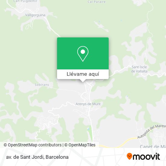 Mapa av. de Sant Jordi