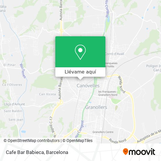 Mapa Cafe Bar Babieca