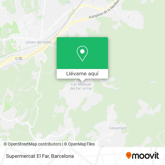Mapa Supermercat El Far