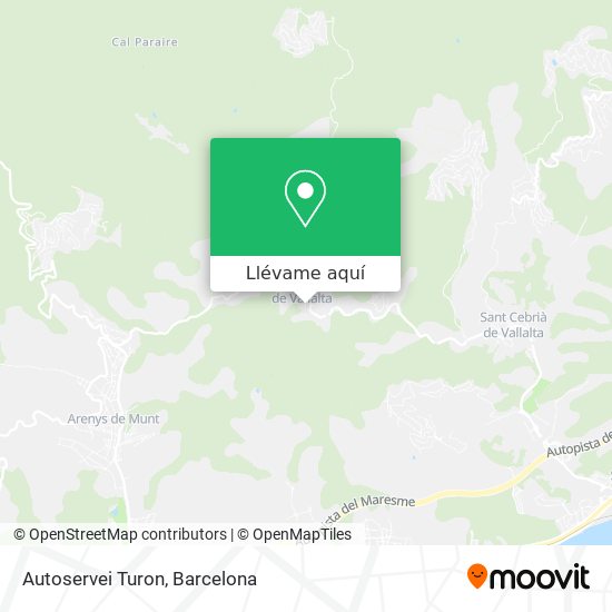 Mapa Autoservei Turon