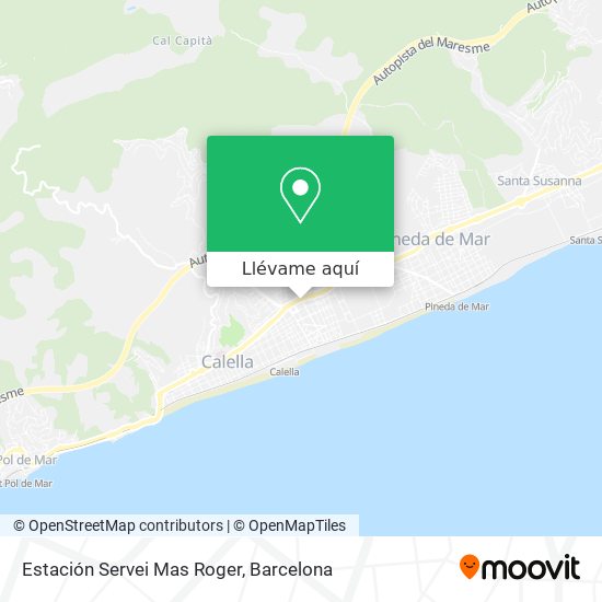 Mapa Estación Servei Mas Roger