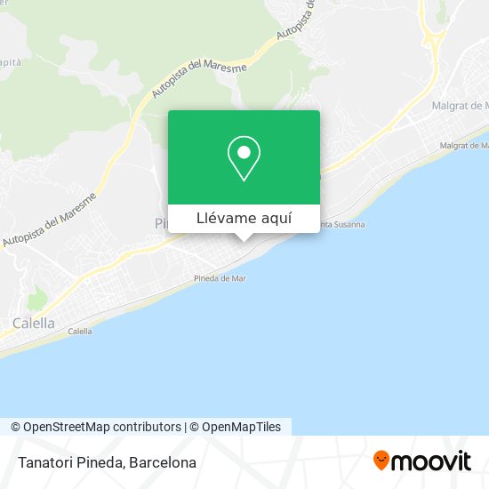 Mapa Tanatori Pineda