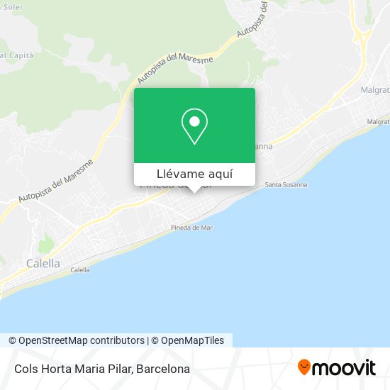 Mapa Cols Horta Maria Pilar