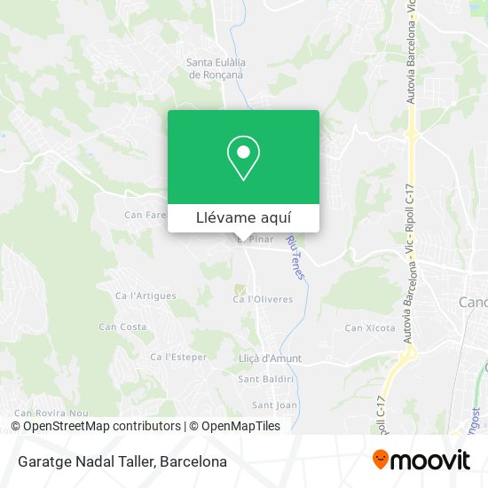 Mapa Garatge Nadal Taller