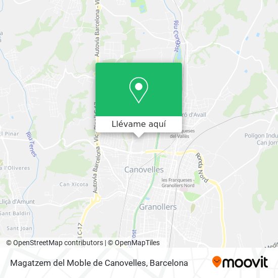 Mapa Magatzem del Moble de Canovelles