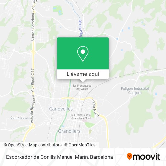 Mapa Escorxador de Conills Manuel Marin