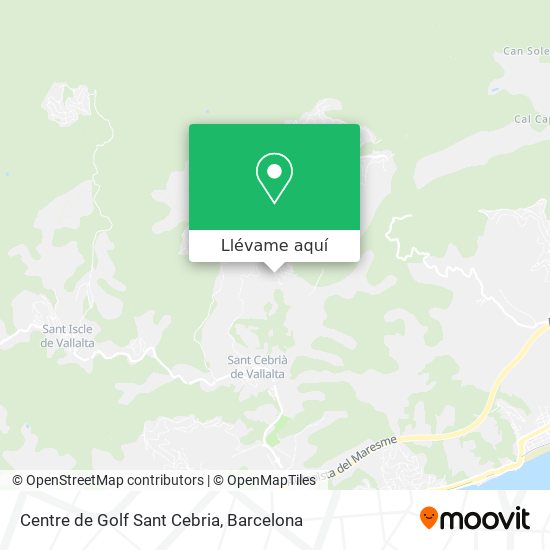Mapa Centre de Golf Sant Cebria