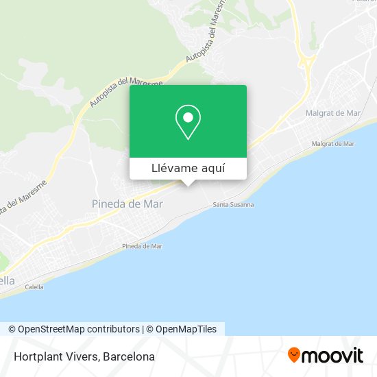Mapa Hortplant Vivers
