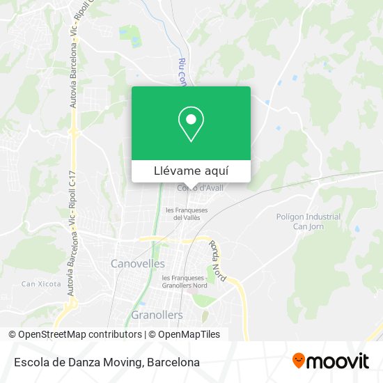 Mapa Escola de Danza Moving