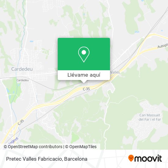 Mapa Pretec Valles Fabricacio