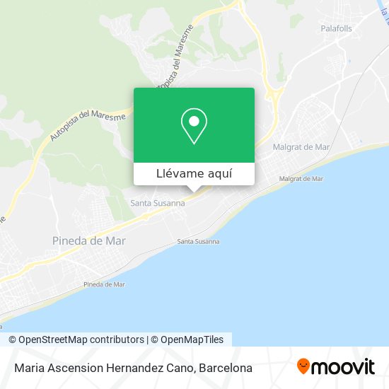 Mapa Maria Ascension Hernandez Cano