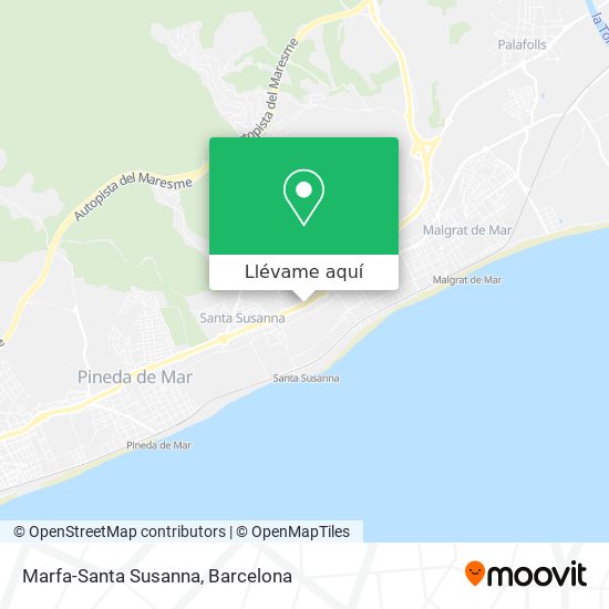 Mapa Marfa-Santa Susanna