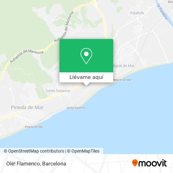 Mapa Olé! Flamenco