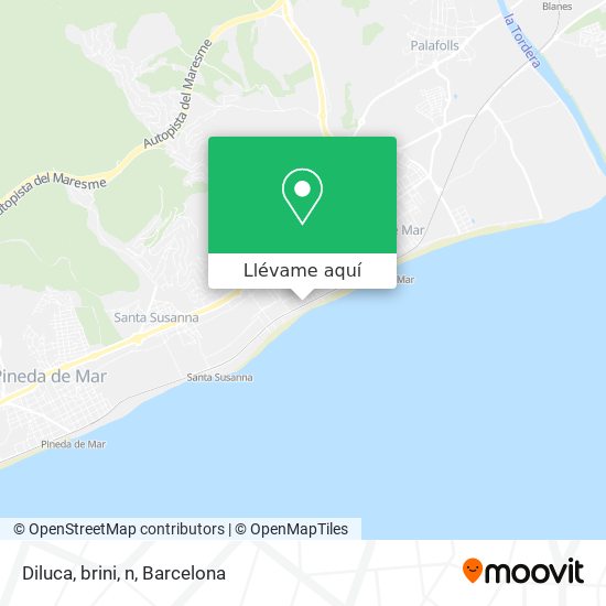 Mapa Diluca, brini, n