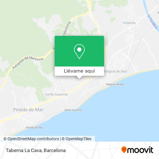 Mapa Taberna La Cava