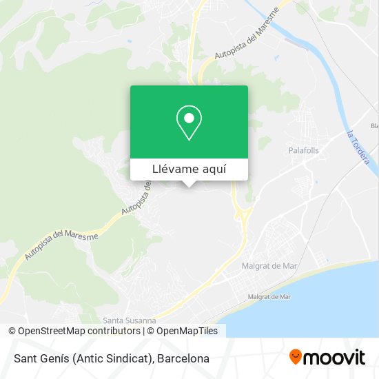 Mapa Sant Genís (Antic Sindicat)
