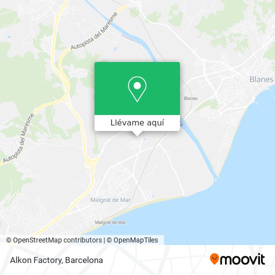 Mapa Alkon Factory