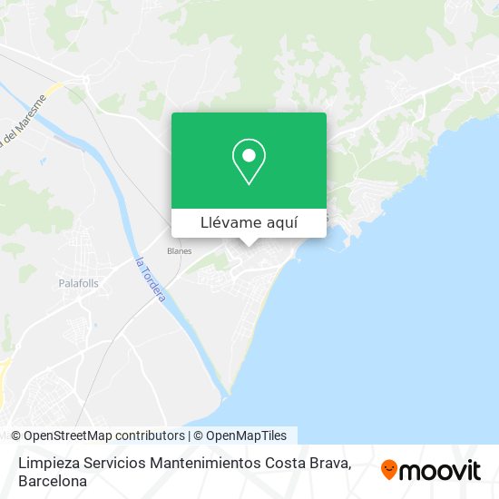 Mapa Limpieza Servicios Mantenimientos Costa Brava