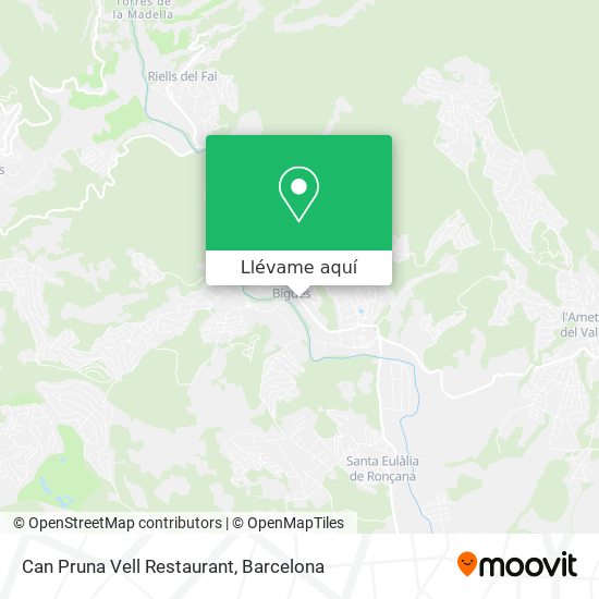 Mapa Can Pruna Vell Restaurant