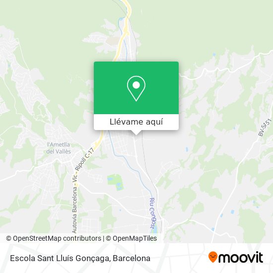 Mapa Escola Sant Lluís Gonçaga