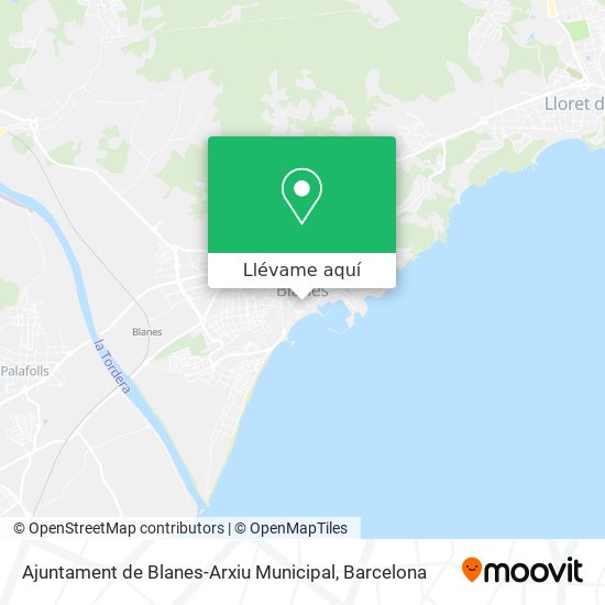 Mapa Ajuntament de Blanes-Arxiu Municipal