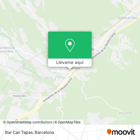 Mapa Bar Can Tapas