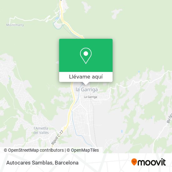 Mapa Autocares Samblas