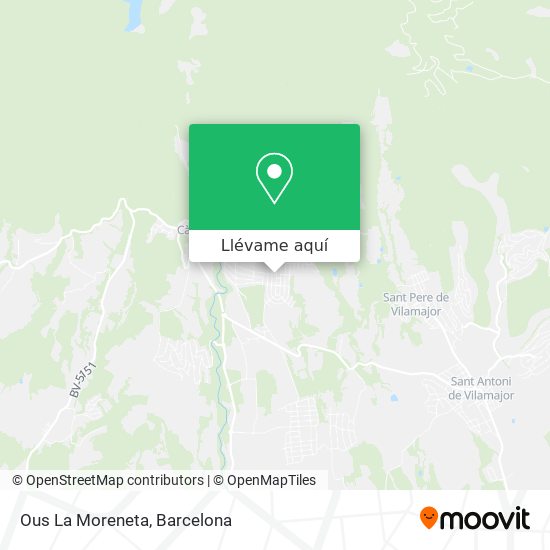 Mapa Ous La Moreneta