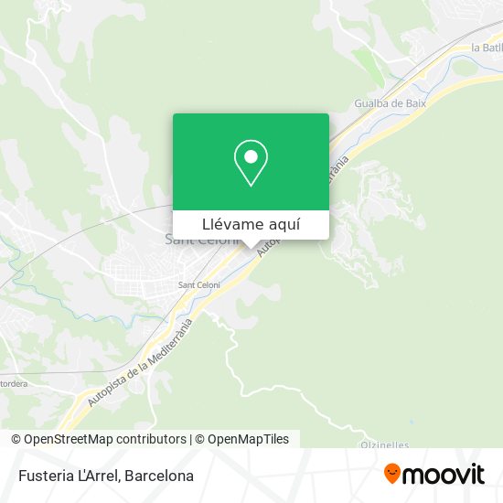 Mapa Fusteria L'Arrel