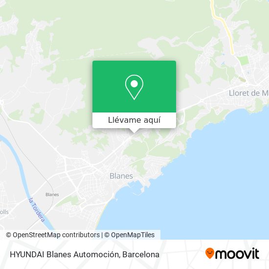 Mapa HYUNDAI Blanes Automoción