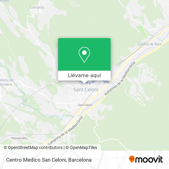 Mapa Centro Medico San Celoni