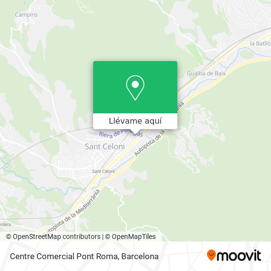 Mapa Centre Comercial Pont Roma