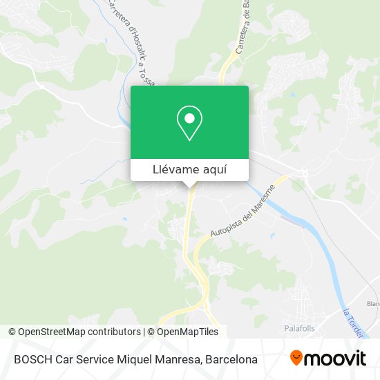Mapa BOSCH Car Service Miquel Manresa