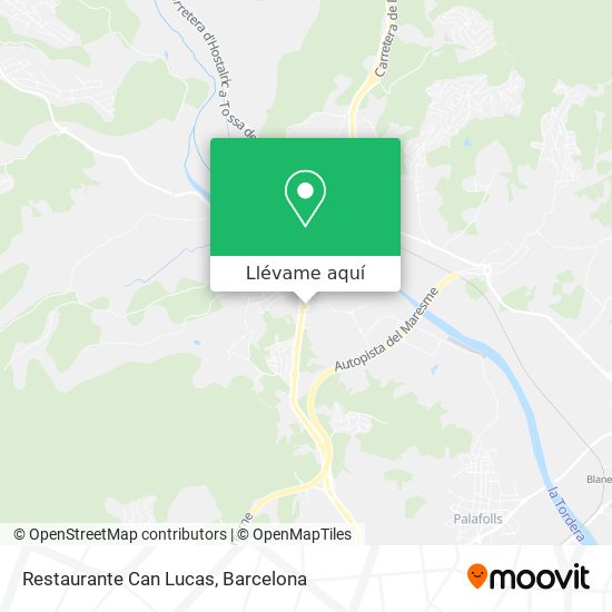 Mapa Restaurante Can Lucas