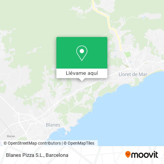 Mapa Blanes Pizza S.L.