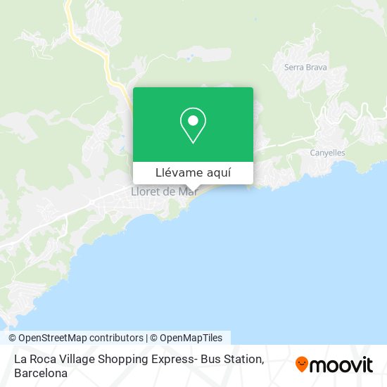 Mapa La Roca Village Shopping Express- Bus Station
