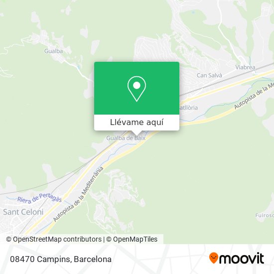 Mapa 08470 Campins