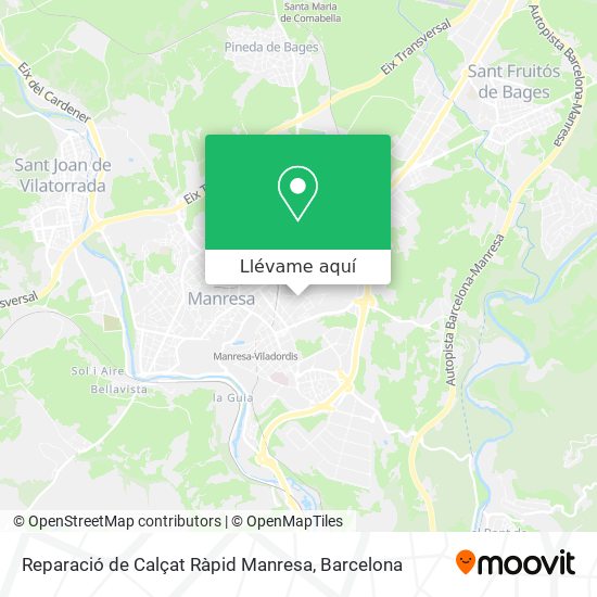 Mapa Reparació de Calçat Ràpid Manresa