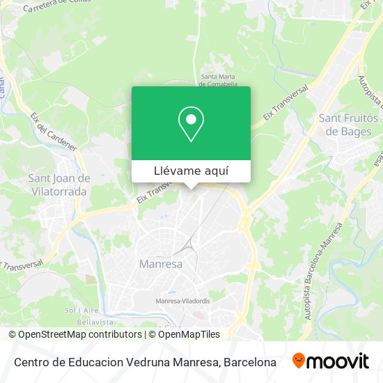 Mapa Centro de Educacion Vedruna Manresa