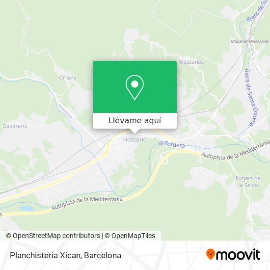 Mapa Planchisteria Xican