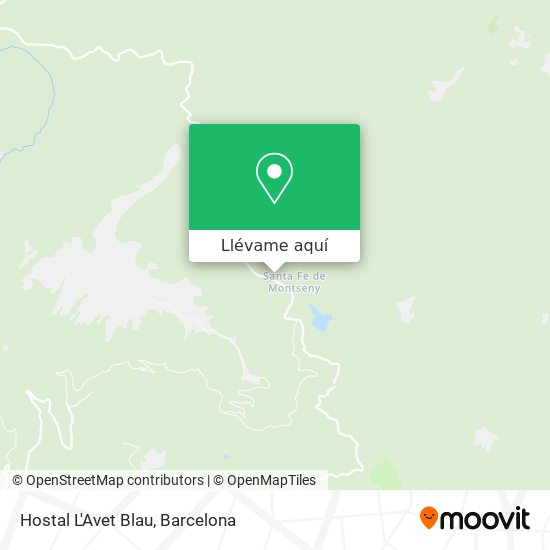 Mapa Hostal L'Avet Blau