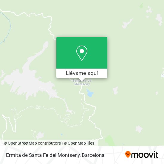 Mapa Ermita de Santa Fe del Montseny