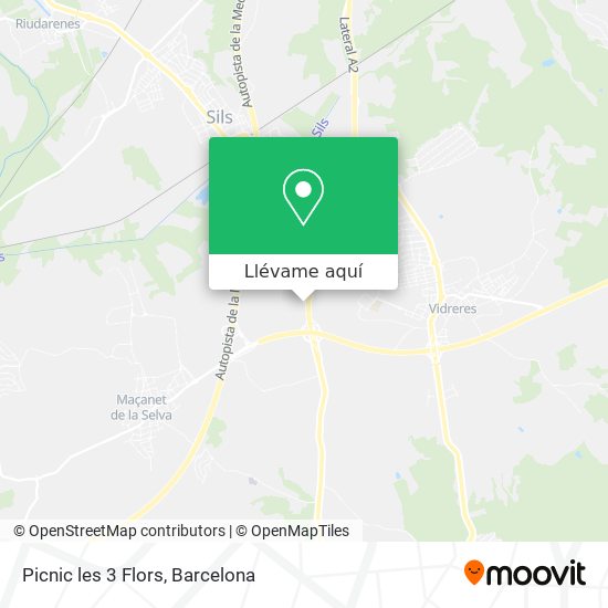 Mapa Picnic les 3 Flors