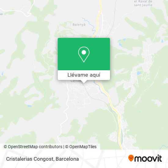 Mapa Cristalerias Congost